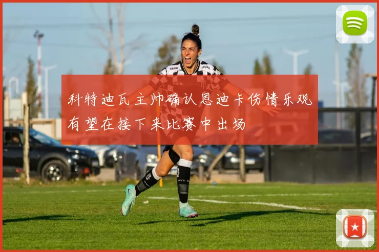 科特迪瓦主帅确认恩迪卡伤情乐观有望在接下来比赛中出场